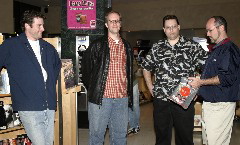 Rob from Virgin poses with Cliff & Mitch from Ventura and J.R. from Tempe