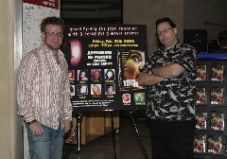 Jason & J.R. pose by the display